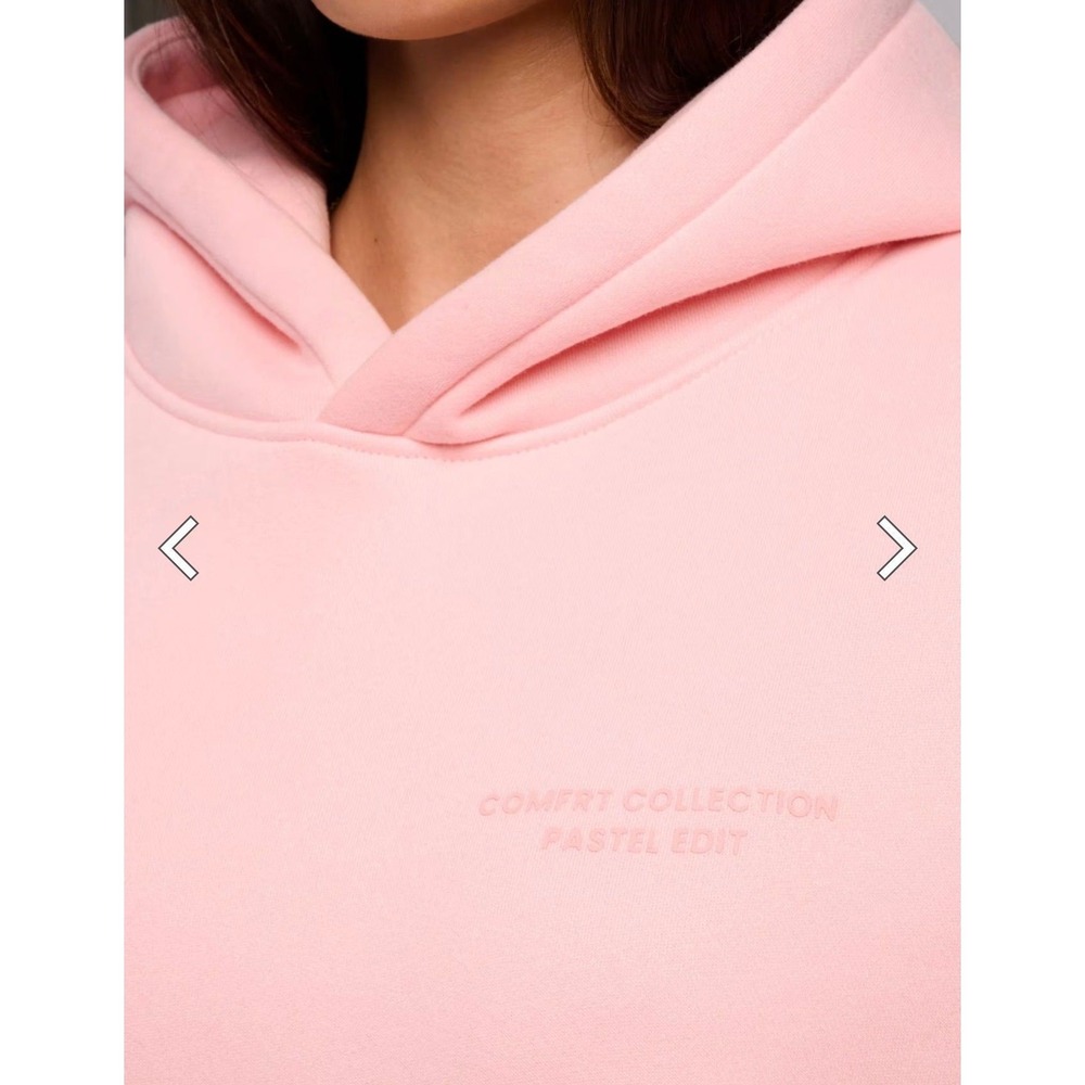NEW COMFRT Pastel Edit Bubblegum Pink Hoodie Size Large - Picture 2 of 3